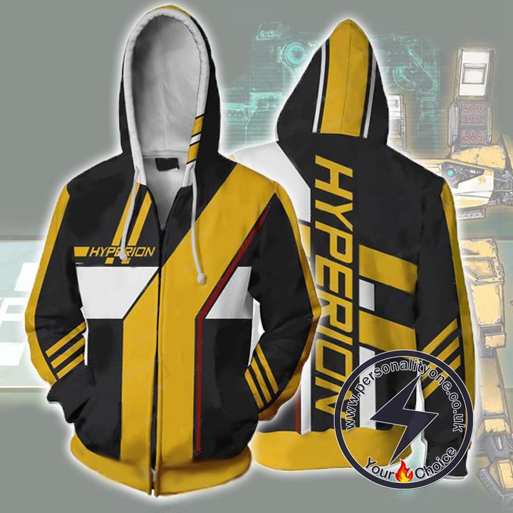 Borderlands Hoodies - Borderlands Hyperion Zip Up Hoodie Jacket